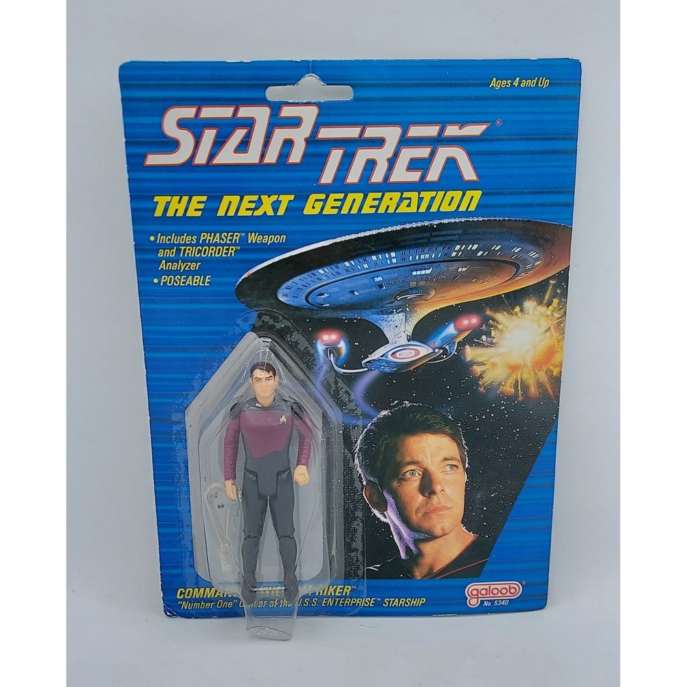 1988 Galoob Star Trek The Next Generation Commander William Riker